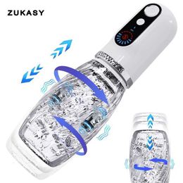 Sex Toy Massager Typhoon- Automatic Male Masturbator Telescopic Rotation Vibrating Vagina Masturbation Cup Toys for Men Goods Adults