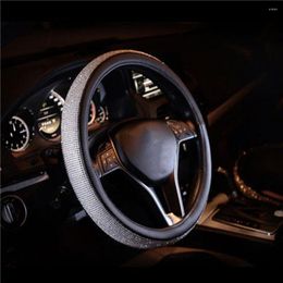 Steering Wheel Covers Car Wear-resistant Lightweight Protective Rhinestone Fashion Auto Parts Cover For