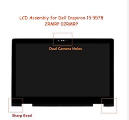 Screen Laptop LCD Screen for Dell Inspiron 15 5578 MODEL P58F FHD Display Touch Assembly 40 PIN 15.6 LP156WF7 SP EC