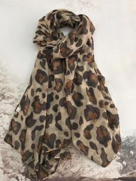 Scarves 2023 Fashion Cute Dog Print Scarf Women Animal Leopard Pattern And Shawls Wrap Hijab Muffler 4 Color