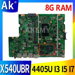 Motherboard 8G RAM I3 I5 I7 6th 7th 8th Gen 4405U CPU VGPU For ASUS X540UV X540UB X540UBR X540U Laptop Motherboard X540UB original Mainboard