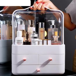 Storage Boxes Cosmetic Box Makeup Organiser Drawer Large Capacity Jewellery Nail Polish Container Portable Beauty Case