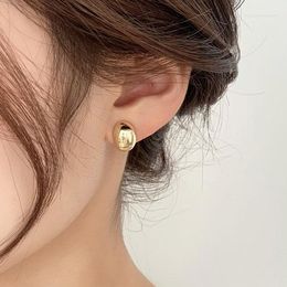 Stud Earrings Korean Style Fashion Small Metal Silver Colour Gold For Women Sweet Japanese Charms Pierced Ear Jewellery Gift 2023