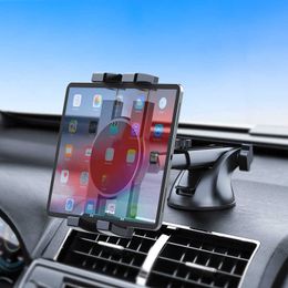 Car mounted mobile phone holder suction cup base 360 degree rotation mobile phone tablet holder instrument panel windshield universal