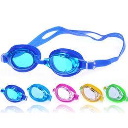 Goggles Children Kids Swim Pool Silicone Anti Fog UV Protection Waterproof Swimming Goggs Water Sport Glasses Eyewear with 2 Earplugs AA230530