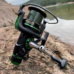 Fishing Accessories GHOTA Green KM5000 KM6000 Spinning Metal Left/Right Handle Fitting Reel Wheel P230529