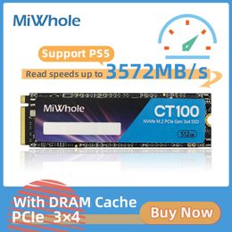 Drives MiWhole CT100 SSD NVMe 250gb 512gb 1tb 2tb SSD M.2 2280 PCIe SSD Internal Solid State Drive Disc for Laptop Desktop