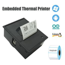 Printers Embedded Thermal Barcode Label Printer Receipt Printer 12V 2A 57mm with TTL RS232 USB Port for Windows Liunx Android Arduino