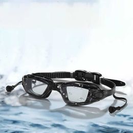 Goggles Men Women Professional Waterproof Anti Fog Car Swim Goggs Swimming Pool Water Sports Glasses Eyewear With Silicone Earplugs AA230530