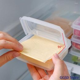 Storage Bottles 2pcs Cheese Slice Container Refrigerator Special Onion Ginger Garlic Fruit Crisper Flip Butter Block Packed Box