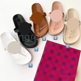 Designer Slippers Flip Flops Women Slide Summer Sandals Fashion Beach Indoor Flat Candy Colour Leather Women Shoes Ladies Slippers