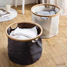 Basket Foldable Fabrics Storage Basket Household Laundry Basket Storage Clothes Toys Sundries Organiser Basket