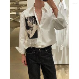 Women's Blouses Runway Boyfriend Oversize Vintage Niche Design Blouse 2023 Women Casual Shirt