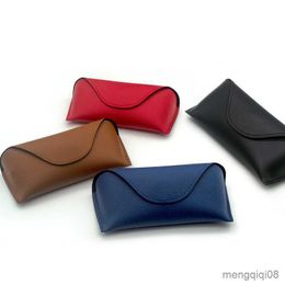 Sunglasses Cases Bags Retro Leather Hard Cover Case For Women Glasses Storage Box Eyewear Accessories