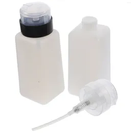 Nail Gel 2pcs Polish Remover Containers Empty Dispensers Manicure Pressing Bottles(250ML)