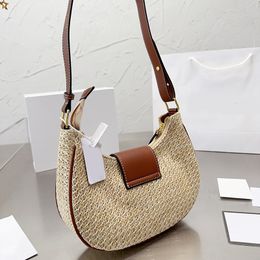 Women Fashion Waist Bag Designer Underarm Bag Womens Shoulder Bag Classic Hobo Crossbody Luxury Tote straw weaving Handbags Casual323Y