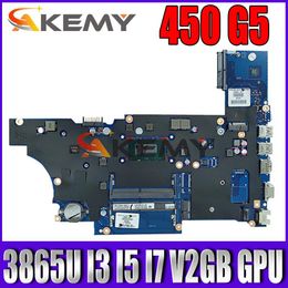 Motherboard DA0X8CMB6E0 Motherboard For HP ProBook 450 G5 Laptop Motherboard Mainboard With 3865U I3 I5 I7 7th Gen 8th Gen CPU V2GB GPU