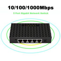 Switches Gigabit Mini 5Port Desktop Gigabit Switch / Fast Ethernet Network Switch LAN Hub/ Full or Half duplex