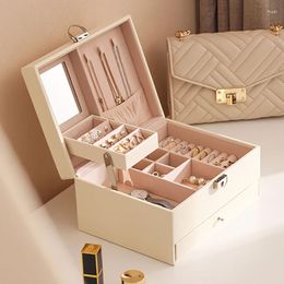 Storage Boxes Divider Empty Makeup Boxs Organizer Women Skincare Jewelry Lipstick Luxury Rangement Organisation Decoration