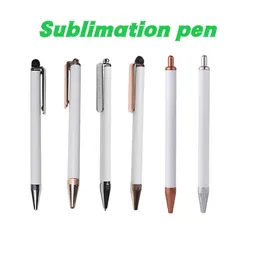 Sublimation Ballpoint Pens Blank Heat Transfer Sublimation Metal Pen DIY for School Student