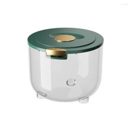 Storage Bottles Rice Bucket Insectproof Moistureproof Box Clear Airtight Cylinder Sealing Food Case Kitchen Grains Cereals