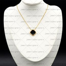 collane a forma di trifoglio catena d'oro argento designer di gioielli di lusso per donna medaglione tennis catene personalizzate ciondoli Elegante regalo di gioielli in oro placcato 18 carati