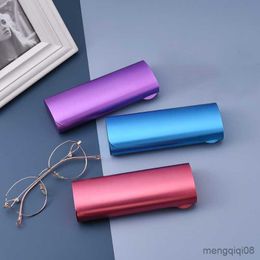 Sunglasses Cases Bags Optical Aluminium alloy frosted glasses case Myopia mirror box Case Small Compression Glasses Storage Box