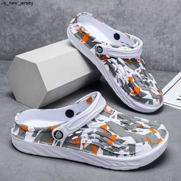 Slippers 2023 Summer Garden Slippers for Men Fashion Outdoor Sneakers Breathable Casual Beach Man Sandal Shoes EVA Flip Flops J230530