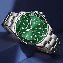 Sanda Top Brand 2022 Luxury Business Large Dial Waterproof Quartz Luminous Mechanical Wristwatch Men's G230529
