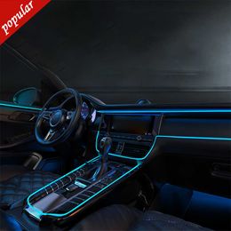 New 5m Ambient Lamp RGB Car LED Neon Cold Light Auto Interior Atmosphere Light Refit Decoration Strips Shine Wiring Driver