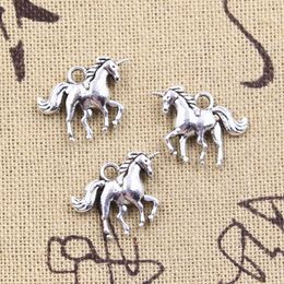 15pcs Charms Horse Unicorn 13x12mm Antique Bronze Silver Color Pendants Making DIY Handmade Tibetan Finding Jewelry