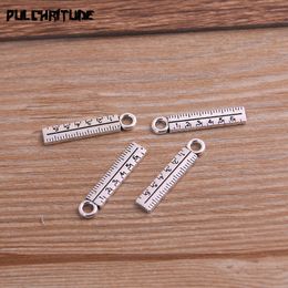 30pcs 5*24mm Metal Zinc Alloy Ruler Charms Fit Jewellery School Supplies Pendant Charms Makings