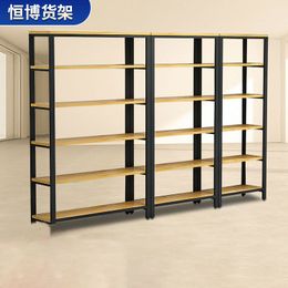 Коммерческая мебель Supermarket Shelf Store Store Steel and Wood Support Support