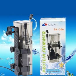 Accessories Aquarium Hanging On Protein Skimmer Ultra Quiet Water Pump for Marine Reef Coral Fish Tank Philtre System 300L/H