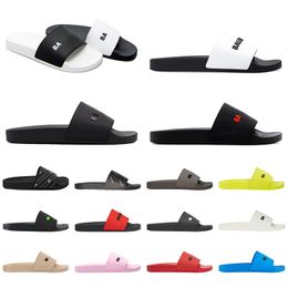 Indoor Shower Room Slippers Fashion Men Women simple youth Designers Slipper size 35-45 Beach Walking Flat suitable for Spring Summer shoes White Lime Beige Black Red