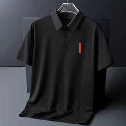 Polos masculinos Camisa casual de algodão de alta qualidade com lapela gola polo curta masculina tops camisetas de grife tamanho asiático M-5XL