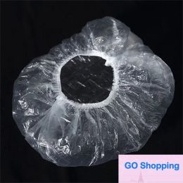 100pcs/set factory outlet Disposable Shower Caps waterproof One Off Elastic bath Hat Showers Clear Salon Bathing Cap hotel cleaning supplies