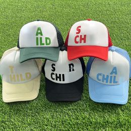 Tide Brand Ball Caps Fashionable Casual and Breathable Stingy Brim Hats with Letters Printings