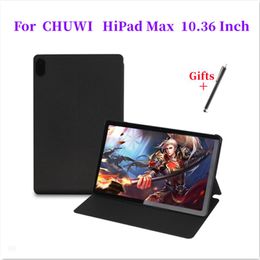 Case Ultra Thin Three Fold Stand Case For Chuwi HiPad Max 10.36inch Tablet Soft TPU Drop Resistance Cover For HiPad Max New Tablet