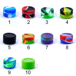 5ML Colourful Silicone Container Smoking Accessories For Smoking Pipes Non Sticky Mini Extrac Silicon Dab Wax Containers Rubber Slick