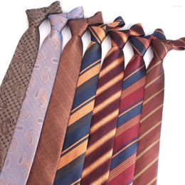 Bow Ties Striped Tie For Men Women Skinny Jacquard Neck Party Business Casual Fashion Neckties Classic Suits Gift