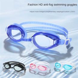 Goggles Soft Silicone Swimming Goggs For Kid And Adult Anti-fog HD Flat Diving Mirror Outdoor Sports Diving Eyewear Swimming Equipment AA230530