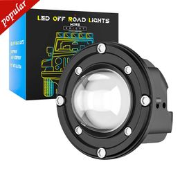 New New Embedded Round Modified Fog Lights 3570 LED Spotlights Car LED Work Lights Off-road Fog Lamps 12V 24V DC9-30V White Yellow