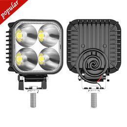 New 2pcs Car LED Mini Super Bright Work Light Constant and Strobe 4LED Spotlight 9-30V Auxiliary Light Modified Motorcycle Headlight