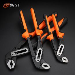 Tang 8"/10"/12" Heavy Duty Quick Pipe Wrenches Large Opening Universal Adjustable Water Pipe Clamp Pliers Hand Tools for Plumber