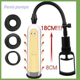 Sex Toy Massager Penis Pump Vacuum Toy Adult Large Cock Erection Enlarger Male Toys Erotic Products