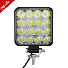 New ASLENT New Led Light Bar 48w Led Bar 16barra Square Spotlight Off Road LED Work Light 12V 24V for Car Truck 4X4 4WD Car SUV ATV