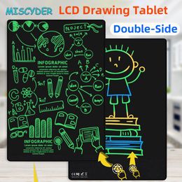 Tablets 10.5+11.5Inch LCD Writing Tablet DoubleSided Ultra Thin Full Screen Magnetic Doodle Drawing Graffiti Board Gift For Kids Adults