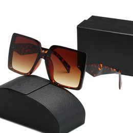 Designer-Sonnenbrille für Damen, Herren-Sonnenbrille, Herren, modisch, Outdoor, zeitlos, klassischer Stil, Retro-Unisex-Brille, Sport, Fahren, mehrere quadratische P-Leoparden