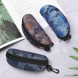 Sunglasses Cases Bags 1PC Portable Zipper Camouflage Eyeglasses Case Box Durable Reading Glasses Holder Eyewear Accessories